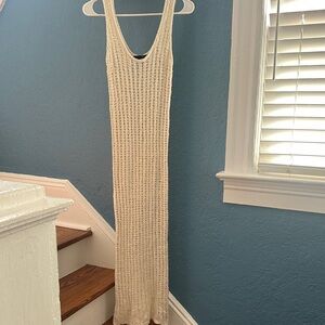Open knit ivory maxi knitted dress from Sanctuary
Clothing.